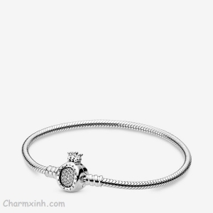 Pandora Moments Crown O & Snake Chain Bracelet VK022